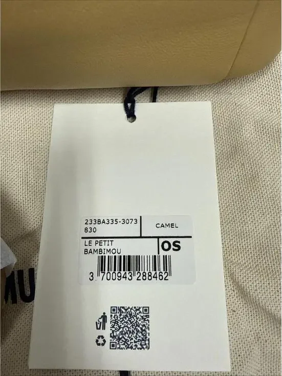 Jacquemus Le Petit Bambimou shoulder bag Camel Brown NEW - Picture 2 of 9
